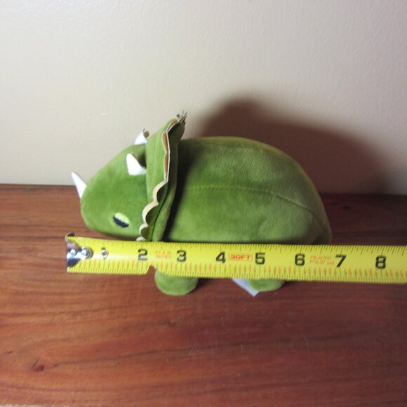plush cute Mochipuni 2020 green triceratops (T626) - Picture 5 of 11